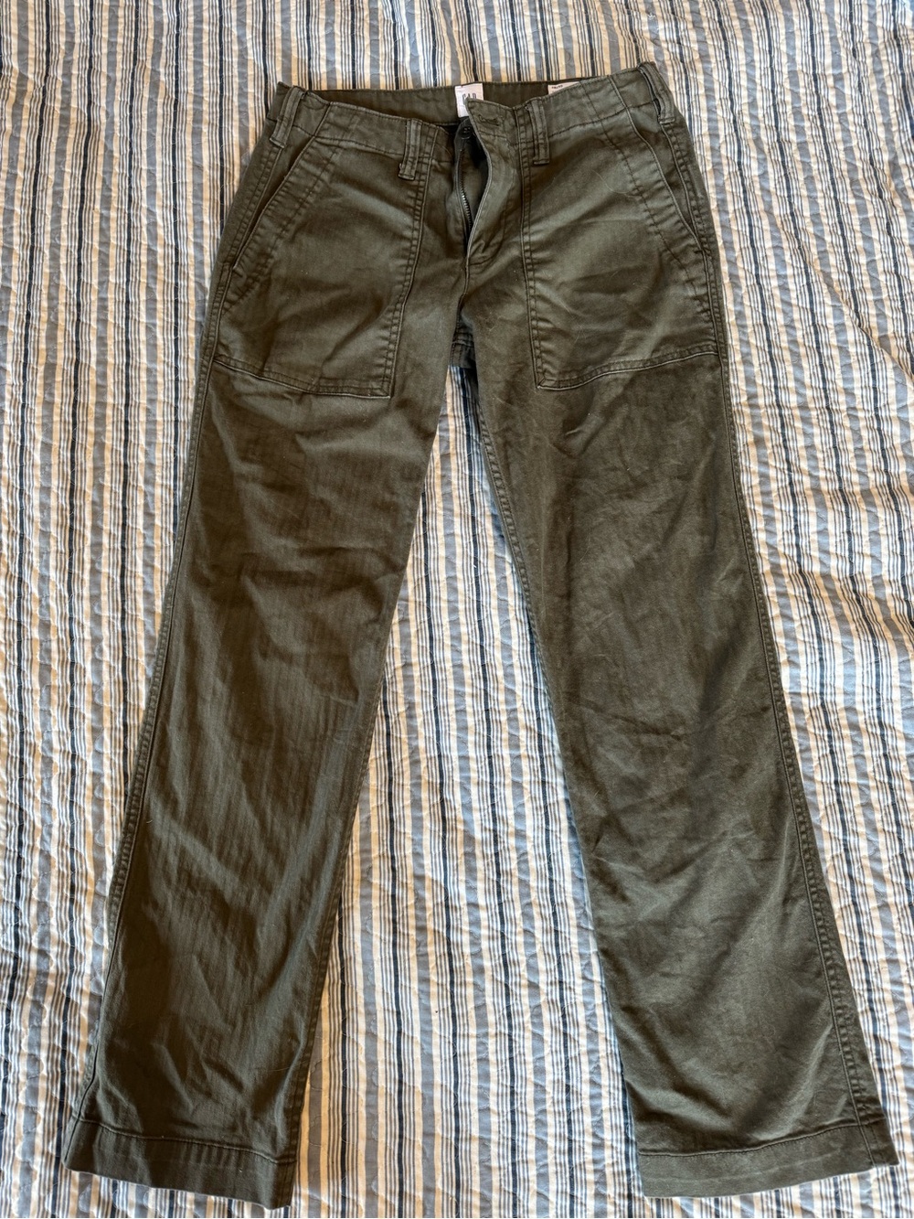 Gap Olive Green Pants. 28x30 straight leg.